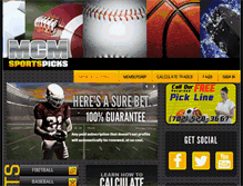Tablet Screenshot of mcmsportspicks.com